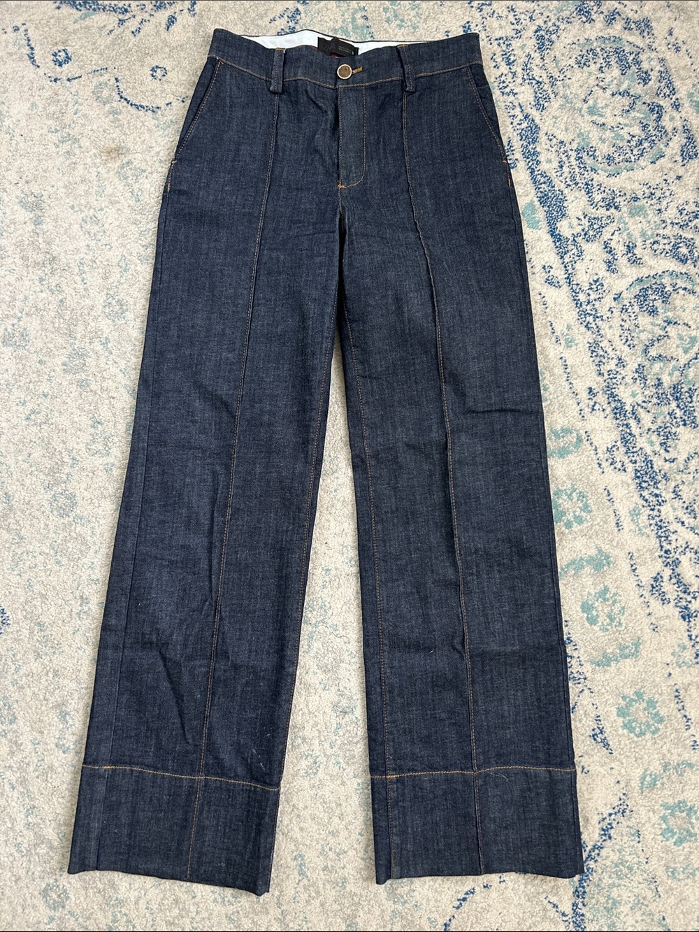 Zara Dark Blue Trouser Jeans
